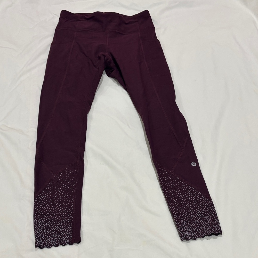 Women’s Burgundy Leggings